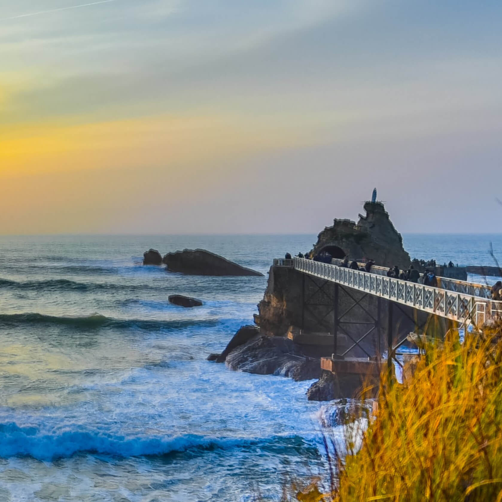 Rocher de la Vierge à Biarritz